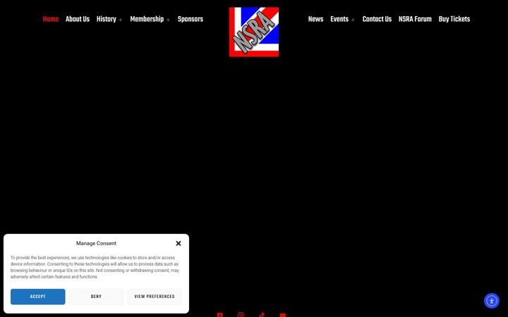 Screenshot of nsra.org.uk