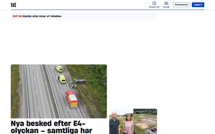 Screenshot of nt.se