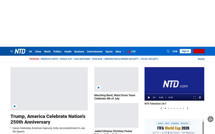 Screenshot of ntd.com