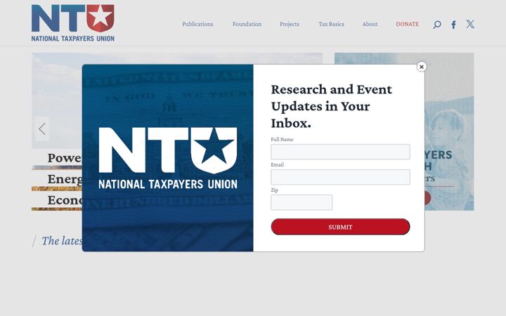 Screenshot of ntu.org