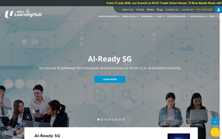 Screenshot of ntuclearninghub.com