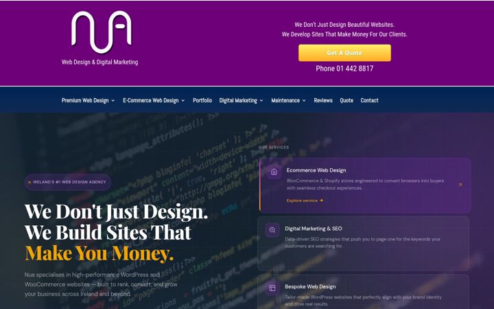 Screenshot of nuasoft.com
