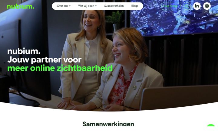 Ekrano kopija nubium.nl