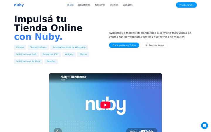 Screenshot of nubysolutions.com