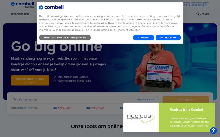 Screenshot of nucleus.be