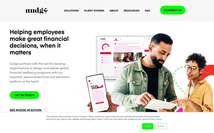 Screenshot of nudge-global.com