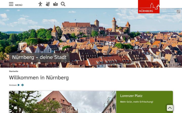 Screenshot του nuernberg.de