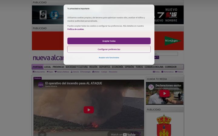 Screenshot of nuevaalcarria.com