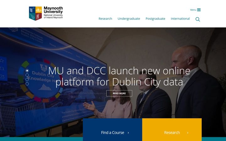 Screenshot of nuim.ie