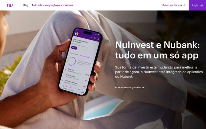 Screenshot of nuinvest.com.br
