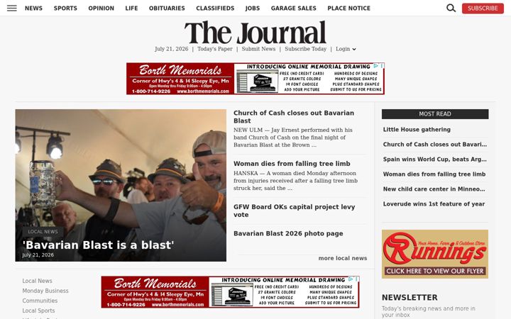 Screenshot of nujournal.com
