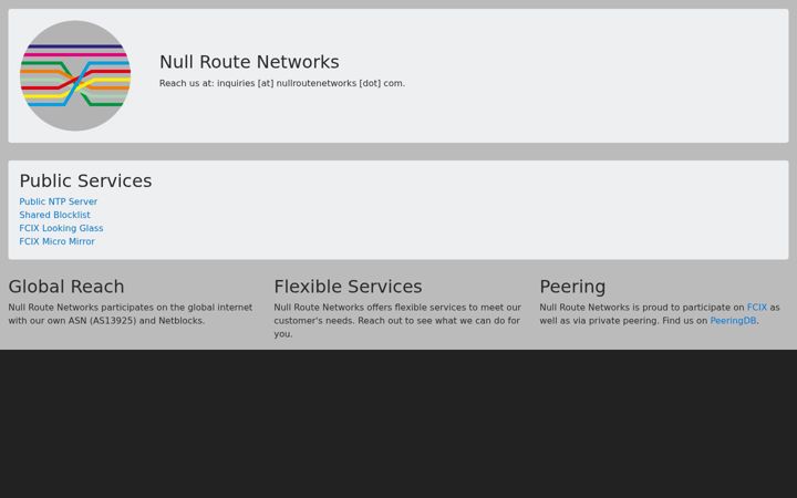 Screenshot of nullroutenetworks.com