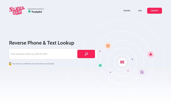 Screenshot of numberguru.com