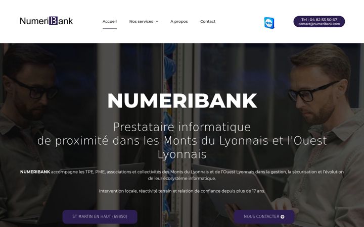 Posnetek zaslona numeribank.fr
