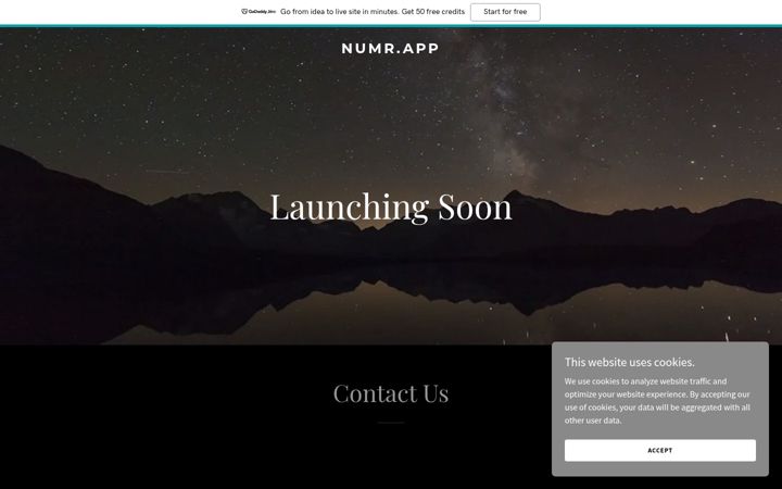Screenshot of numr.app