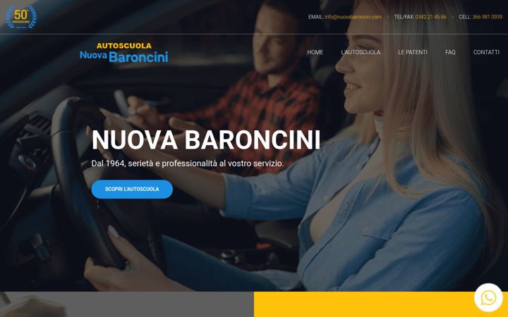 Screenshot of nuovabaroncini.com