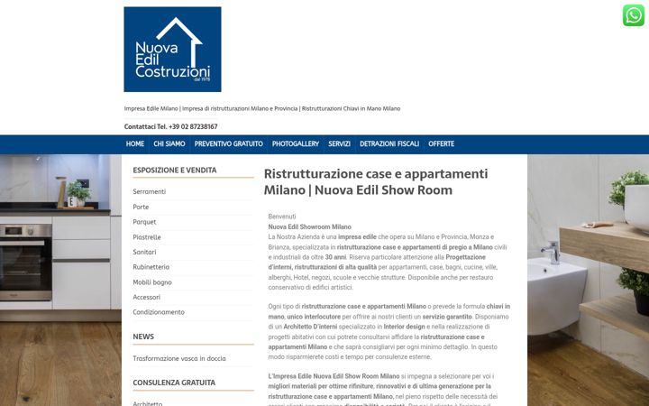 Ekrano kopija nuovaedilshowroom.it