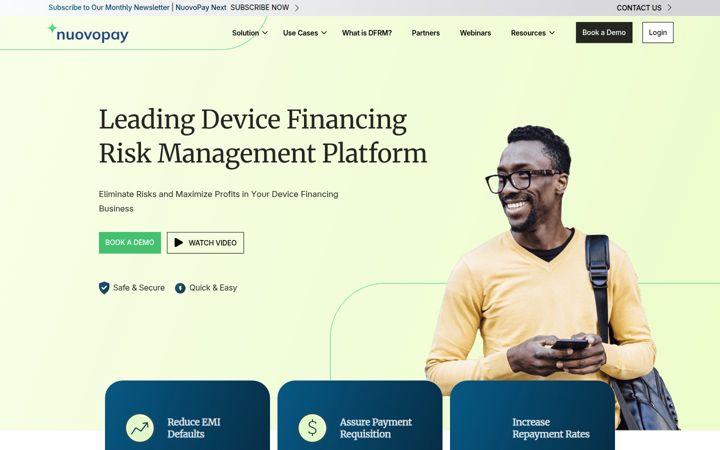 Screenshot of nuovopay.com