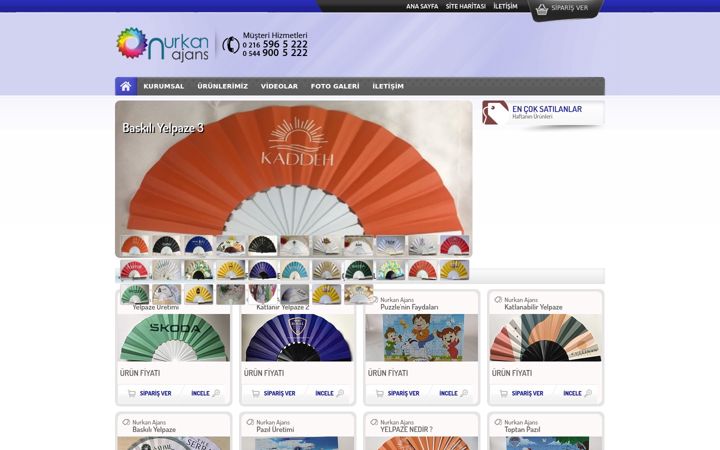 Screenshot of nurkanajans.com.tr