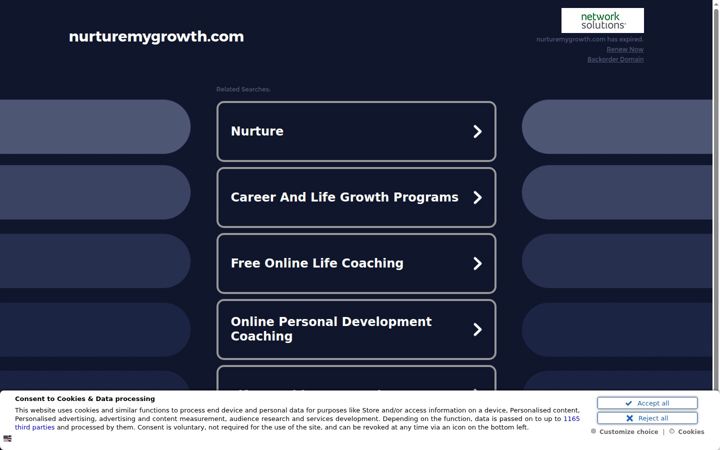 Screenshot di nurturemygrowth.com
