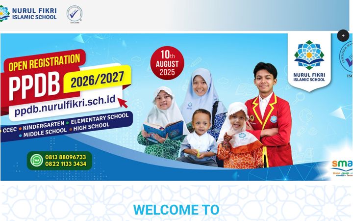 Screenshot of nurulfikri.sch.id