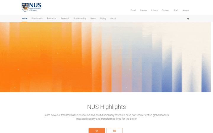 Screenshot of nus.edu