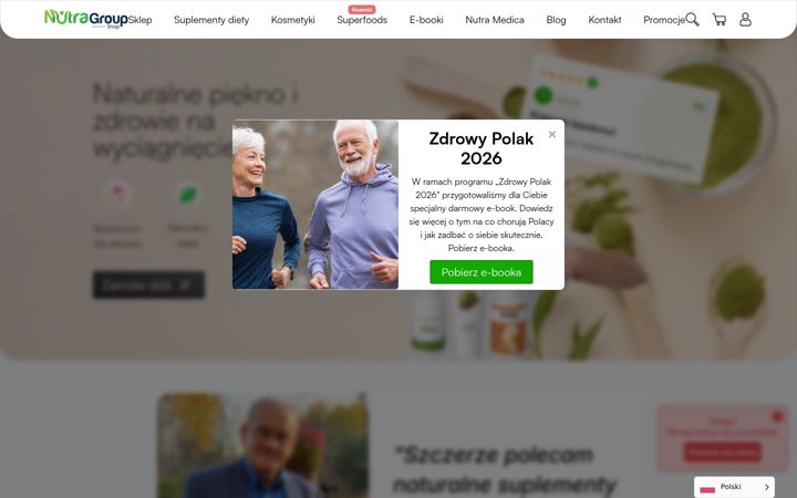 Screenshot of nutragroup.shop