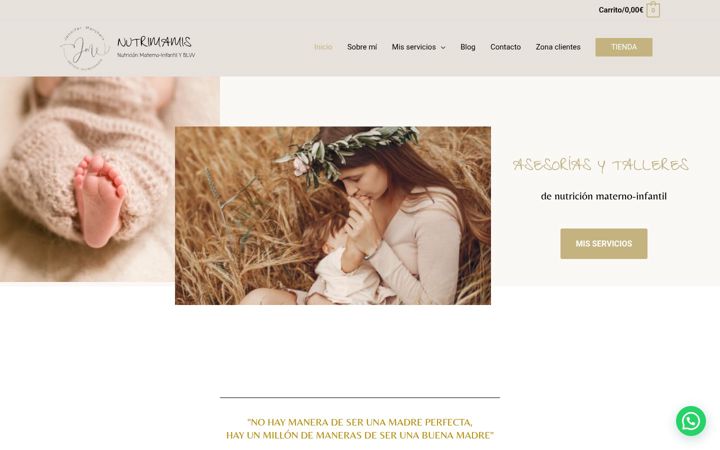 Screenshot ta' nutrimamis.com