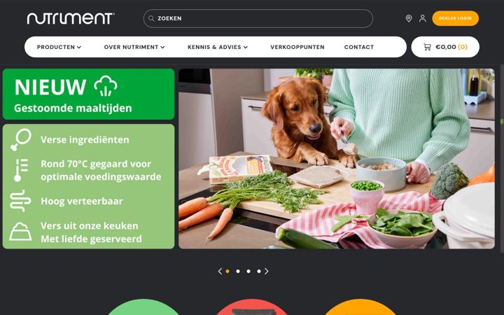 Skjermbilde av nutriment.nl