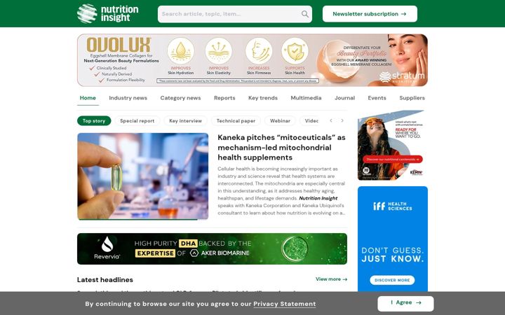 Screenshot of nutritioninsight.com