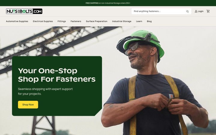 Screenshot of nutsandbolts.com
