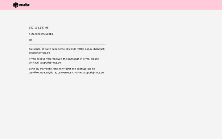 Screenshot of nutz.ee
