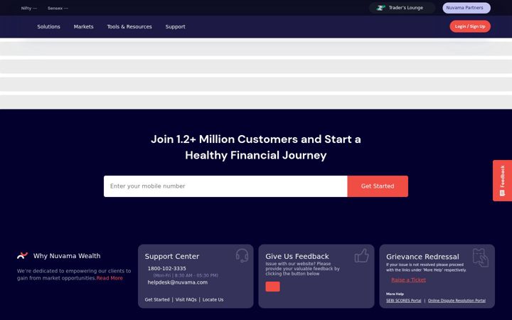 Screenshot of nuvamawealth.com