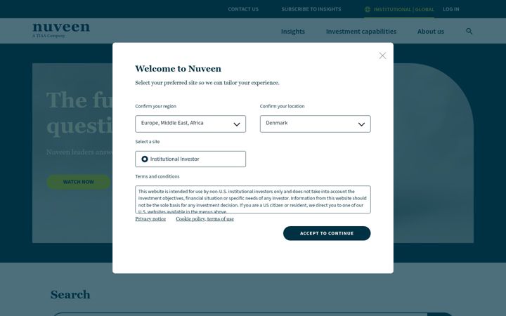 Képernyőkép: nuveen.com