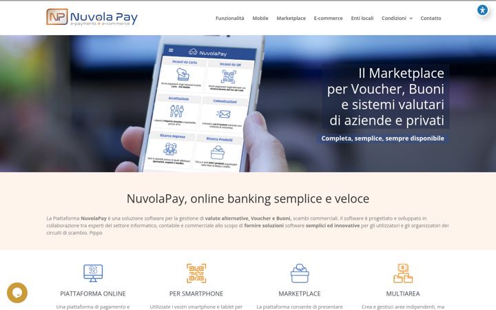 Ekrānuzņēmums no nuvolapay.it