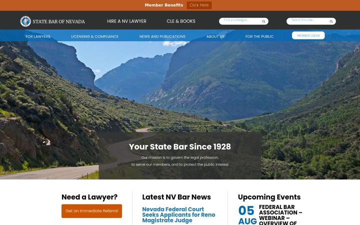 Screenshot of nvbar.org
