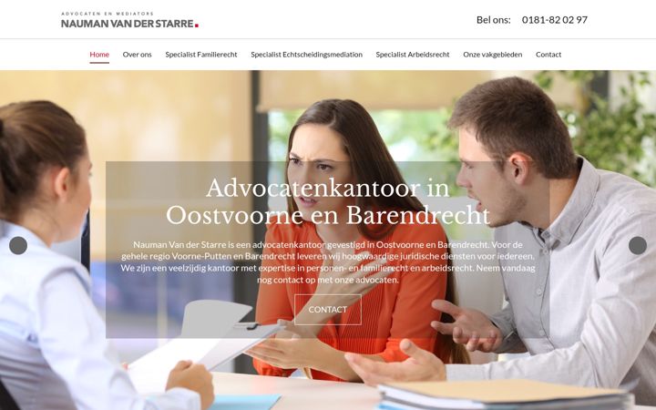 Skjermbilde av nvdsadvocaten.nl