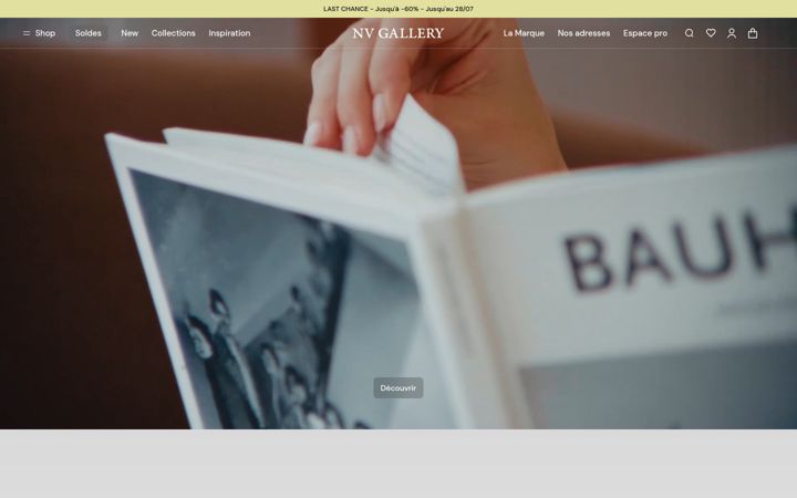 Screenshot of nvgallery.com