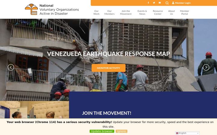 Screenshot of nvoad.org