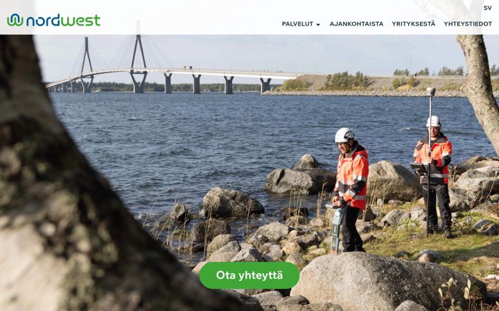 Screenshot stránky nwengineering.fi