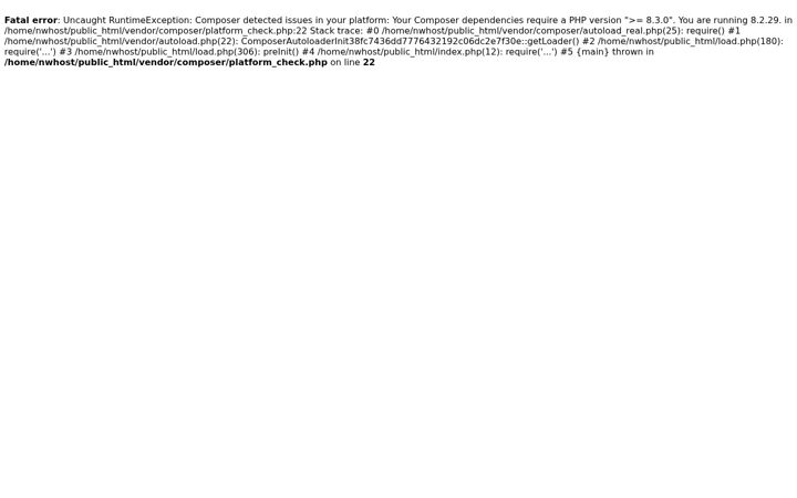 Screenshot of nwhost.ru