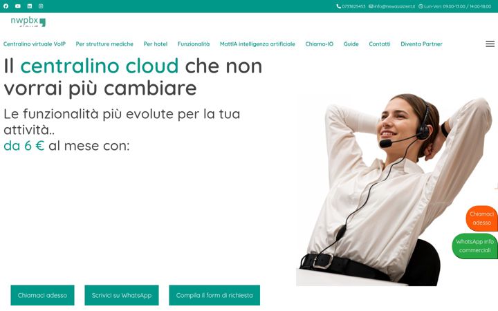 Screenshot of nwpbx.it
