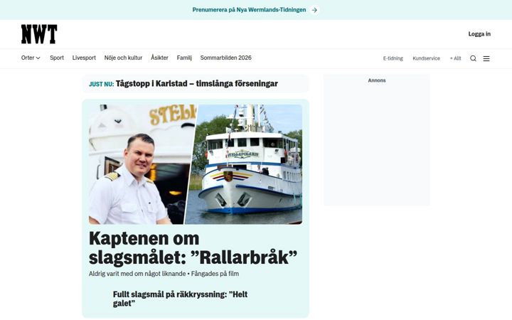 Screenshot of nwt.se