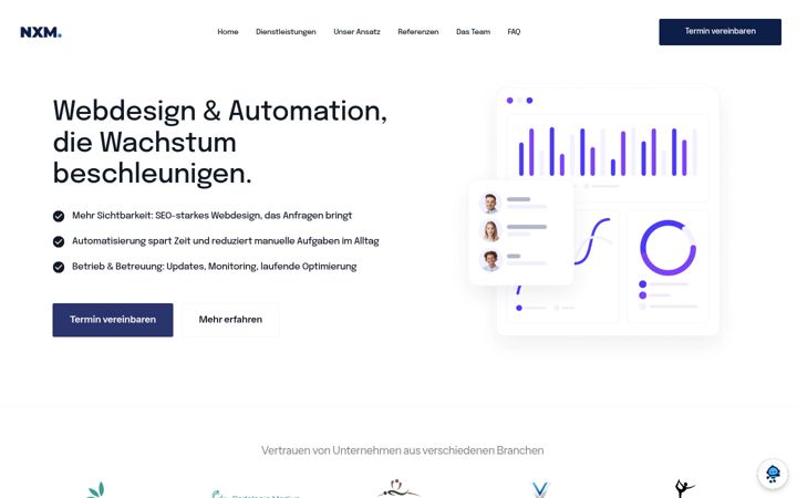 Екранна снимка на nxm-group.de
