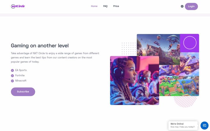 Screenshot of nxt-circle.com