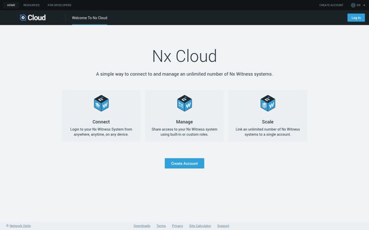 Screenshot of nxvms.com