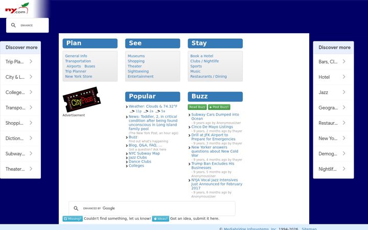Captura de pantalla de ny.com