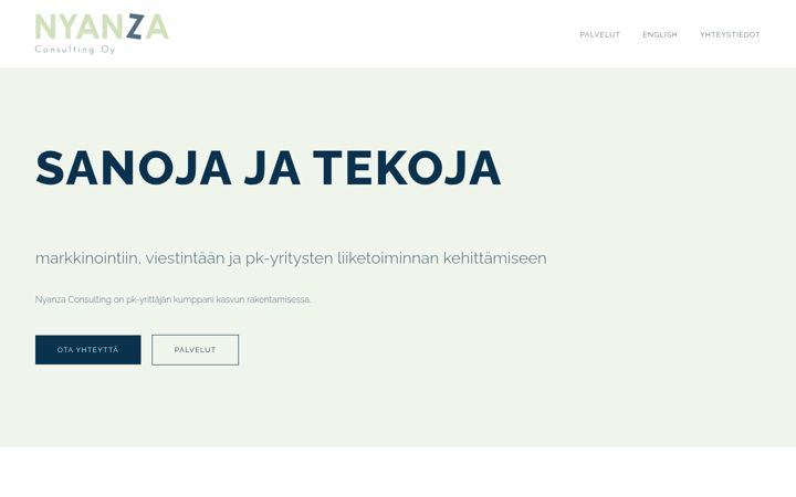 Screenshot of nyanza.fi