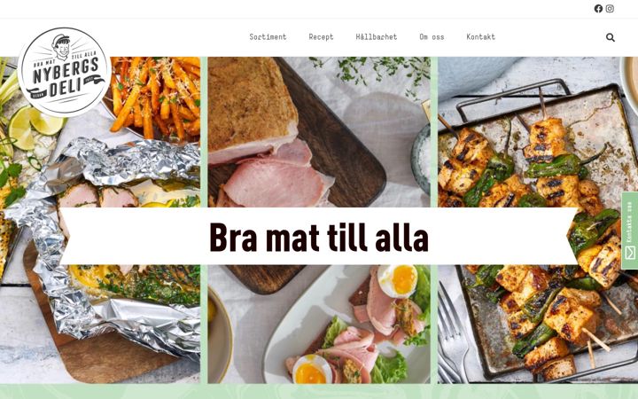 Posnetek zaslona nybergsdeli.se