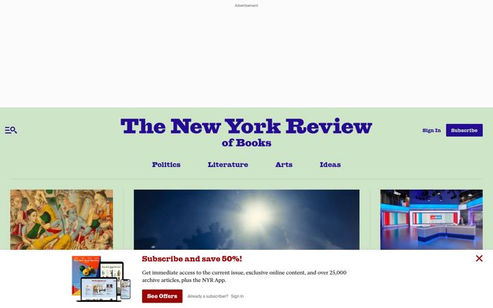 Screenshot ta' nybooks.com